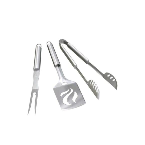 Unbranded Other - Cave Tools 3-Piece BBQ Tools Set - Includes Spatula, Tongs, & Fork - Heavy Duty